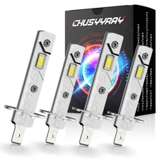 4X H1 H1 Combo 4000W 240000LM LED Headlight High Low Beam Kit Bulbs White 6000K