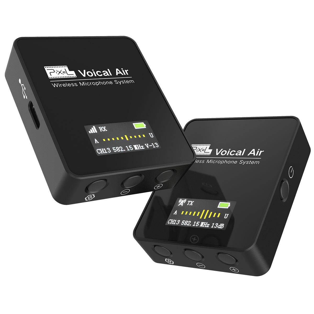 ワイヤレスマイクロフォンPixel Voical Air UHF帯技術 Voical Air UHF Wireless Lavalier Microphone System with Real time