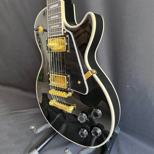Electric Guitar Replica Binding Archtop Factory-direct Custom Black FREE SHIP - Picture 6 of 22