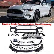 For Ford Mustang Mach-1 LED Grille Conversion Bumper Kit 2018-2023 Front