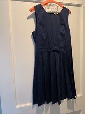 MAISON JULES Womens Navy Sleeveless Short Fit + Flare Party Dress Size: 4