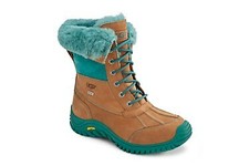 NEW Women's UGG Australia "Adirondack II" Chestnut/Teal waterproof winter boot