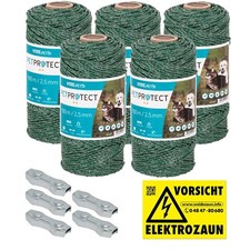 Weidezaunlitze 500m Hundezaun Gartenzaun Elektrozaun Katzenzaun Haustierzaun