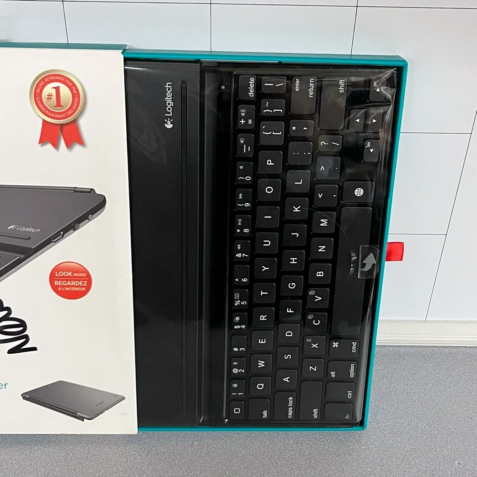 Logitech Wireless Bluetooth Ultrathin Keyboard Cover i5 for iPad Air New - Image 3 of 4