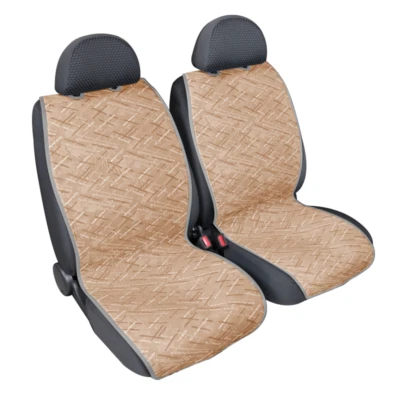 Lampa Coprisedili Auto Beige Double Face Estivi Respirants Universels Airbag - Photo 1/4