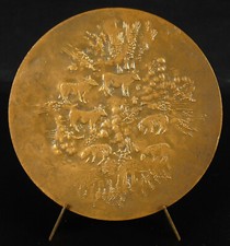 Medal 1966 Jean-Pierre DEMARCHI Ministry agriculture livestock animal 82 mm