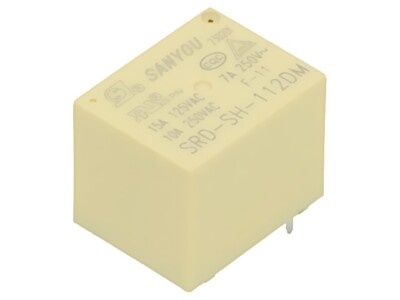 2X SRD-SH-112DM Relais: elektromagnetisch SPST-NO 10A THT Serie: SRD 100mΩ Sanyo