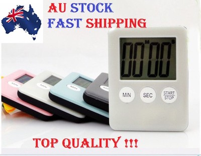 STYLISH ELECTRONIC KITCHEN DIGITAL LCD MAGNETIC COUNTDOWN TIMER COOKING ALARM