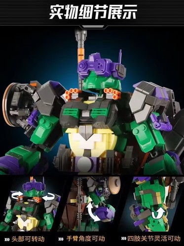 Wangao Red Mecha Ninja Turtle Raffaello Set Blocco Costruzioni Mutant Movie BricksToy - Foto 18 di 25