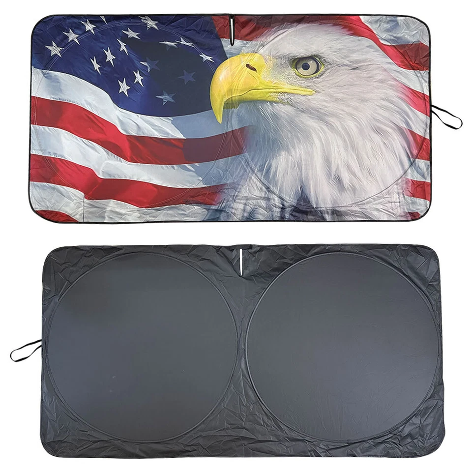 Parasol bandera americana ventana parabrisas para Dodge RAM 2500 Foto 3 de 4