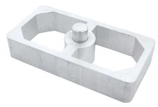 Aluminum Leaf Spring Lowering Block 1'' Drop C23216