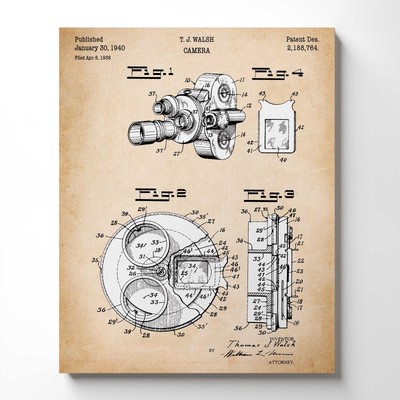 Camer Decor Poster Print, Photographer Gifts
