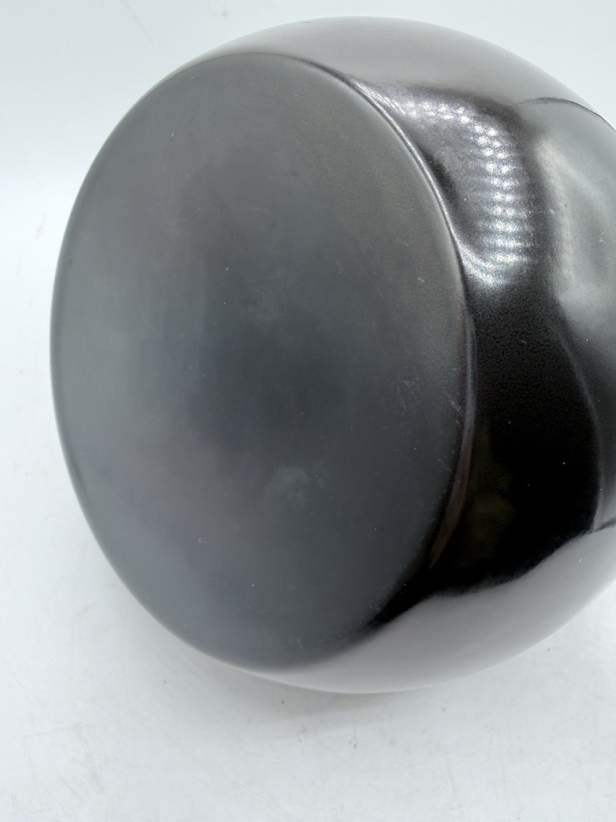 Vintage Ancona RARE Black Enamel Whistling Tea Kettle Tulip & Hummingbird 90s