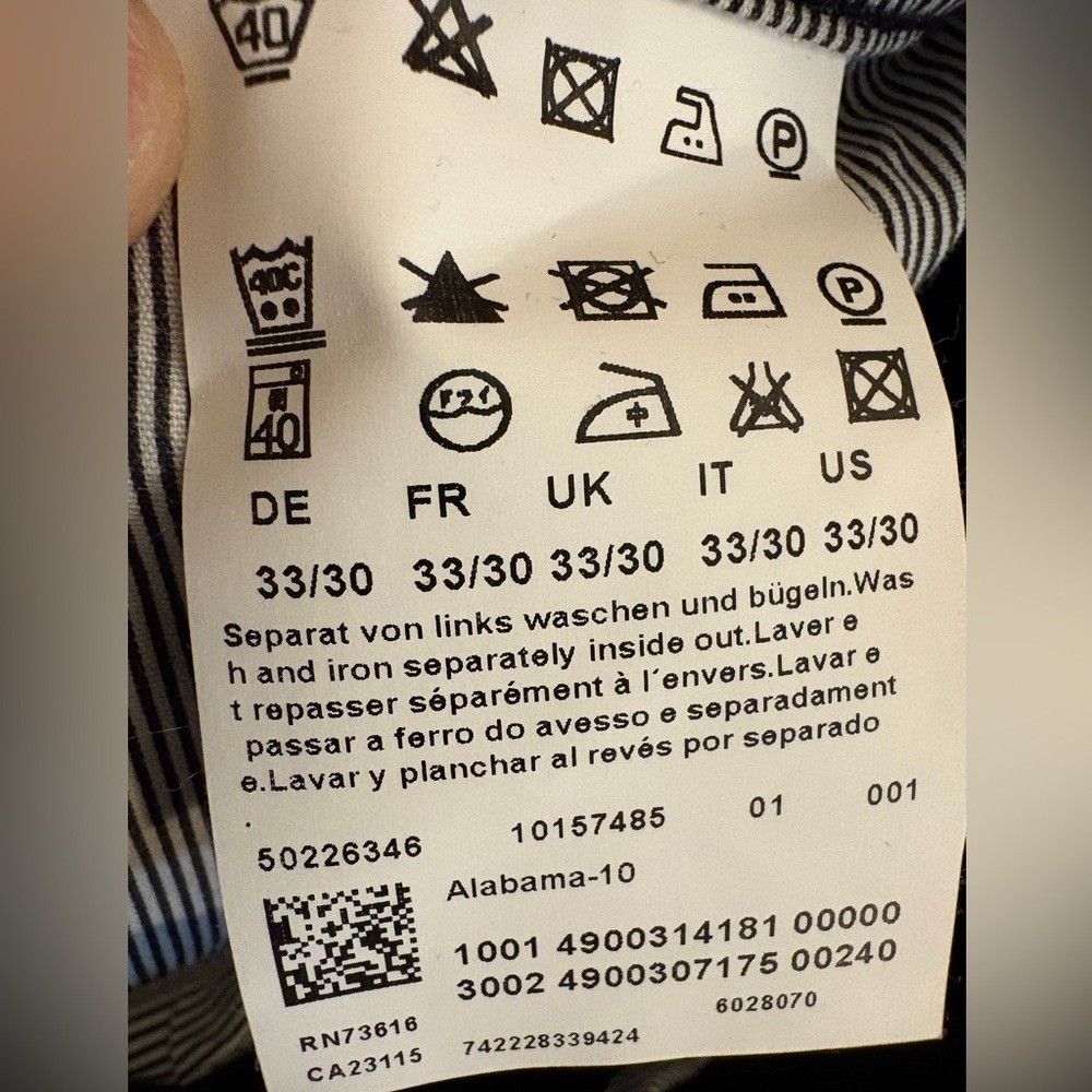 Hugo Boss Men's Slim Jeans - Black 33 x 30 thumbnail 7