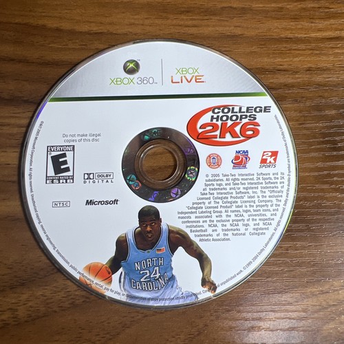 College Hoops 2K6 (Microsoft Xbox 360, 2006) CIB komplett mit Handbuch TOP - Bild 4 von 8
