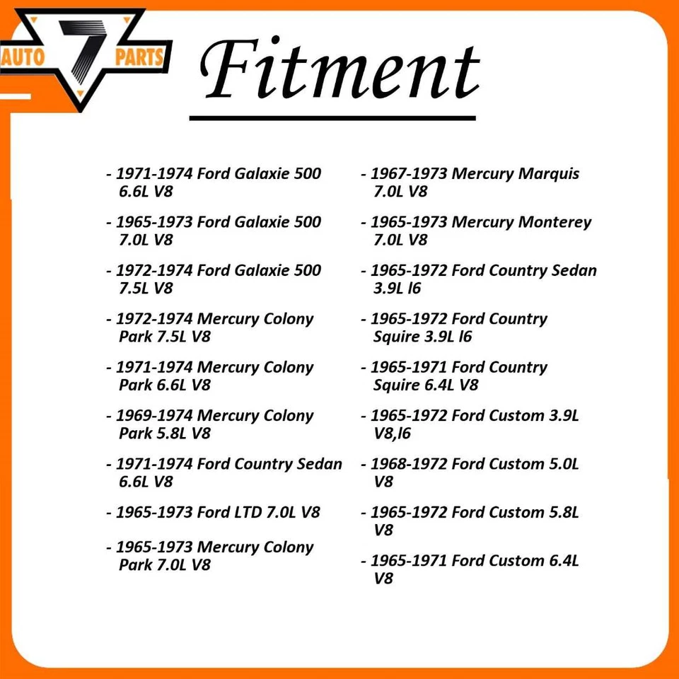 FCS Front Rear Shocks Absorbers for 1965-1974 Ford Country Sedan - Image 4 of 4