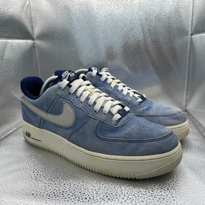 Size 9 Nike Air Force 1 Mens Dusty Blue Void Sail Athletic Sneaker DH0265-400