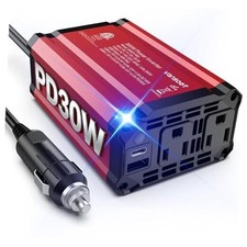 2026 Upgraded PD30W 300W Power Inverter for Vehicles DC 12V to 300W-PD30W
