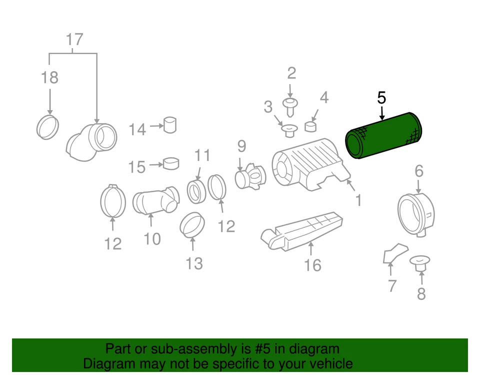 Подлинный воздушный фильтр GM 22909882 - Изображение 4 из 4