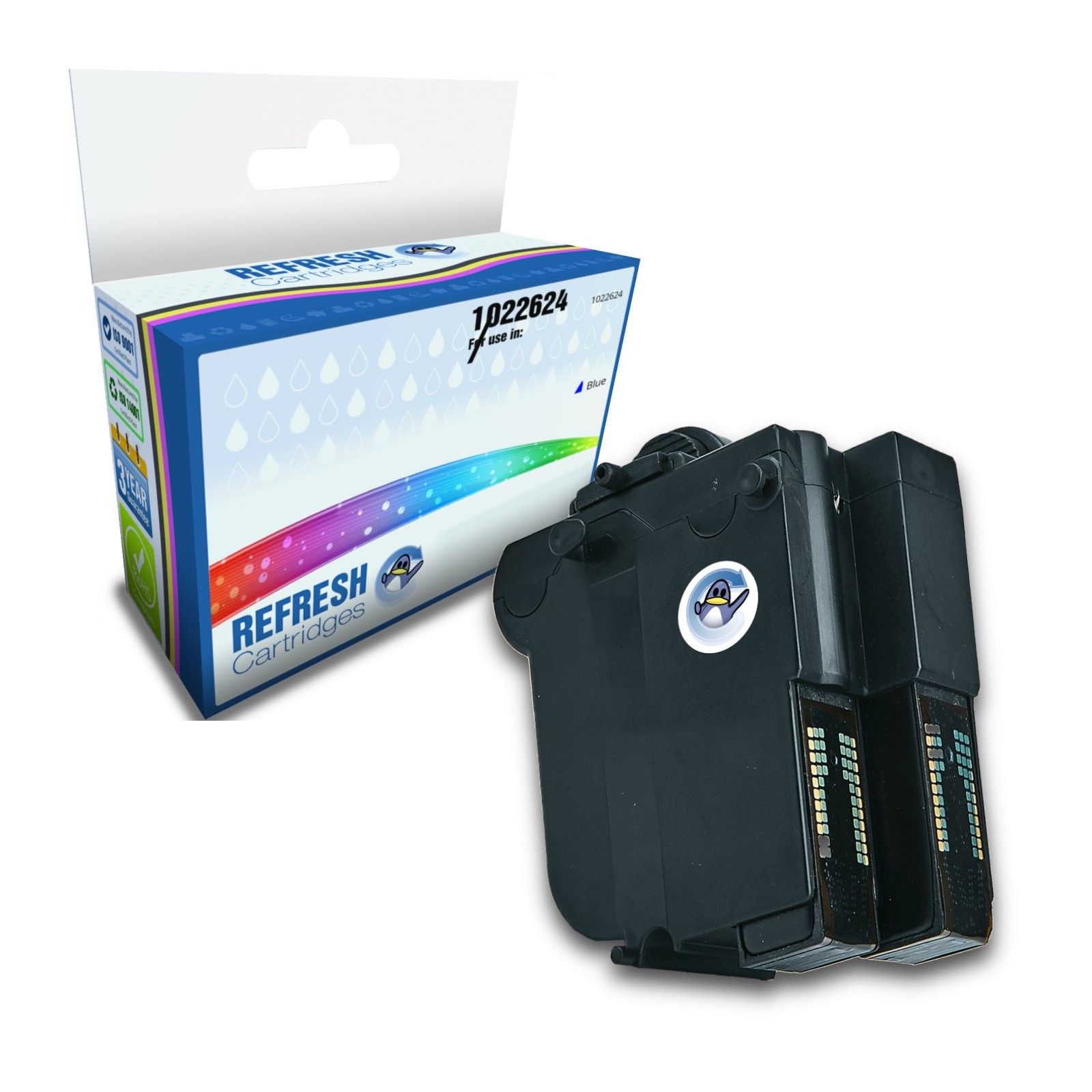 Refresh Cartridges Blue 1022624 Ink Compatible With Frama Franking Machines
