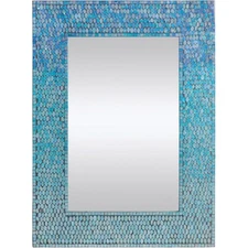 Renwil MT1450 Catarina 31 X 23 inch Blue Mosaic Wall Mirror