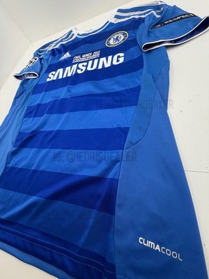 2012 Final Chelsea Home Retro Jersey Drogba #11 Munich Final