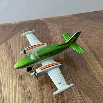 Vintage 1974 Matchbox Lesney No.42 Cessna 402 Plane - Green/White - Spares - Image 1 of 4