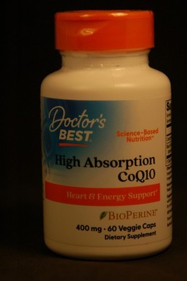 Doctor's Best High Absorption CoQ10 400mg 60 Veggie Caps