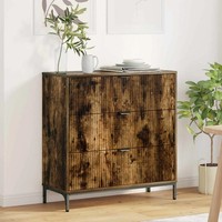 Sideboard In GeräUcherter Eiche Holzwerkstoff 79,5X33X82 Cm