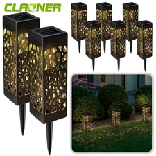 4/8Pack Solar Garden Lights Outdoor Waterproof Landscape LED Lights Pathway Yard