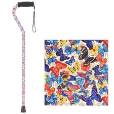 Joy Designer Offset Walking Cane for Seniors - Unisex Adjustable Lightweight ...