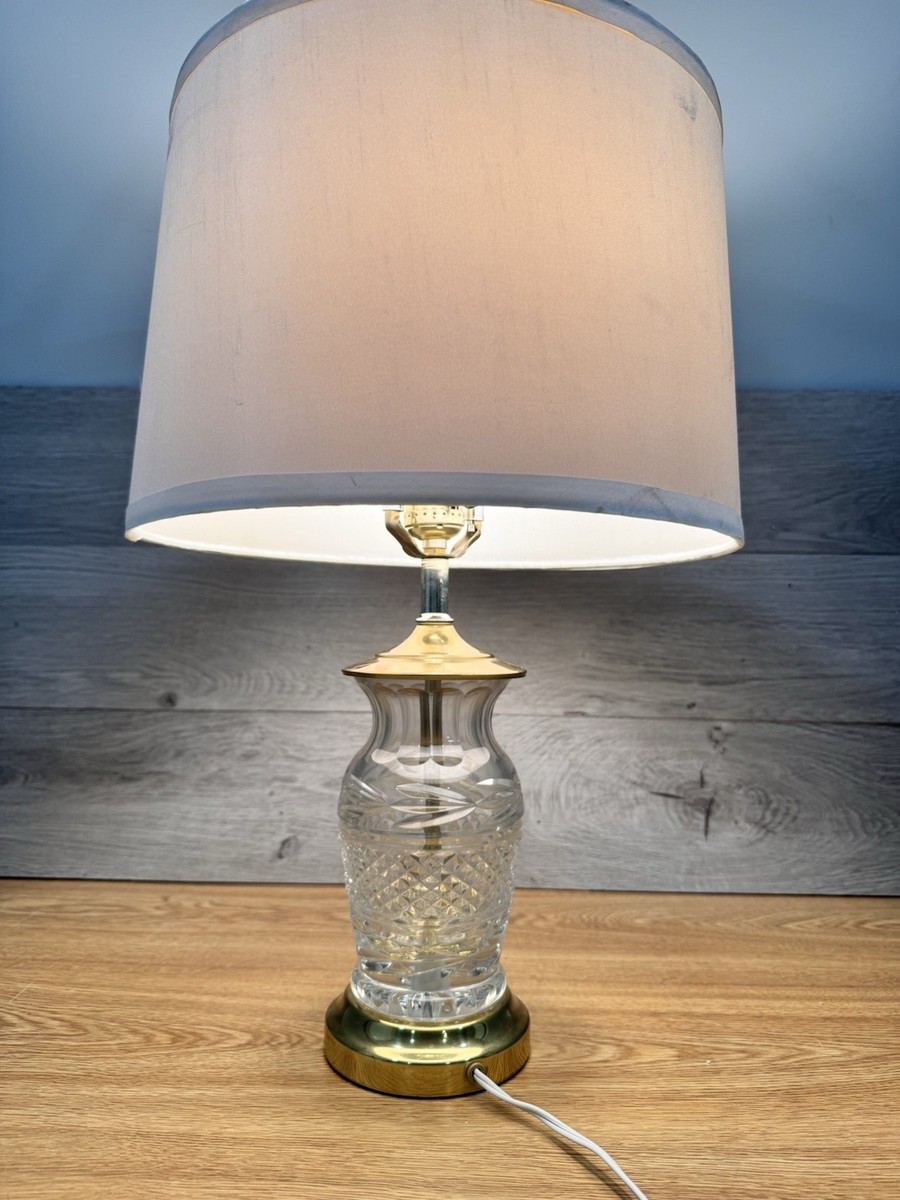 Vintage Waterford Ireland Crystal Glandore 22” Table Lamp with
