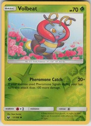 Volbeat 17/168 Reverse Holo Celestial Storm Pokemon TCG