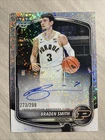 Braden Smith 2025-26 BOWMAN CHROME AUTO SPECKLE REFRACTOR /299 Purdue