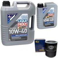 MotoröL Set MOS2 10W-40 Liqui Moly 6 Liter + ÖLfilter FüR Toyota Hiace IV VW