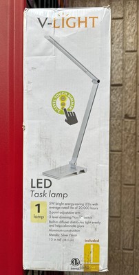 V-Light Energy-Saving LED Adjustable Desk/Task Lamp with Dimming Touch Switch