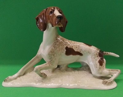 Hutschenreuther Porzellan figur  Pointer ' Hund Dog
