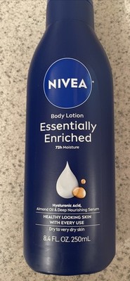 NIVEA Essentially Enriched Body Lotion Deep Nourishing Serum &Almond Oil, 8.4 oz