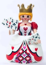 Playmobil Figura Misteriosa Serie 10 6841 Reina de Corazones Tarjetas Corona Falda NUEVO