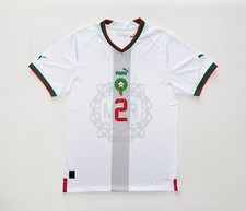 Maillot extérieur blanc Maroc / N°2 A. Hakimi / Saison 2022-23 / Taille L / Puma