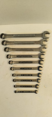 #ad Vintage CRAFTSMAN VV Combination Wrench Set 10pc SAE Forged in USA 1 4 to... $74.49