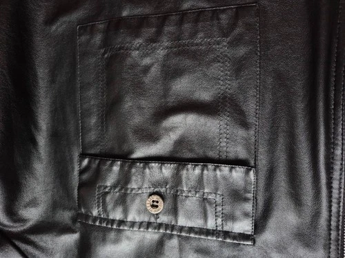 Vintage VERSACE JEANS COUTURE Black Polyurethane leather Shirt Jacket Medusa image 13