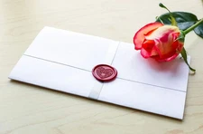 Wax Sealing Stamper, The Heart Seal Stamp with Rosewood Handle, Decorating on...