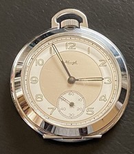 antike silberfarbene Kienzle  Taschenuhr - Uhr läuft problemlos