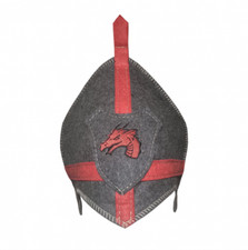 Sauna hat - Viking, wool 100 , grey