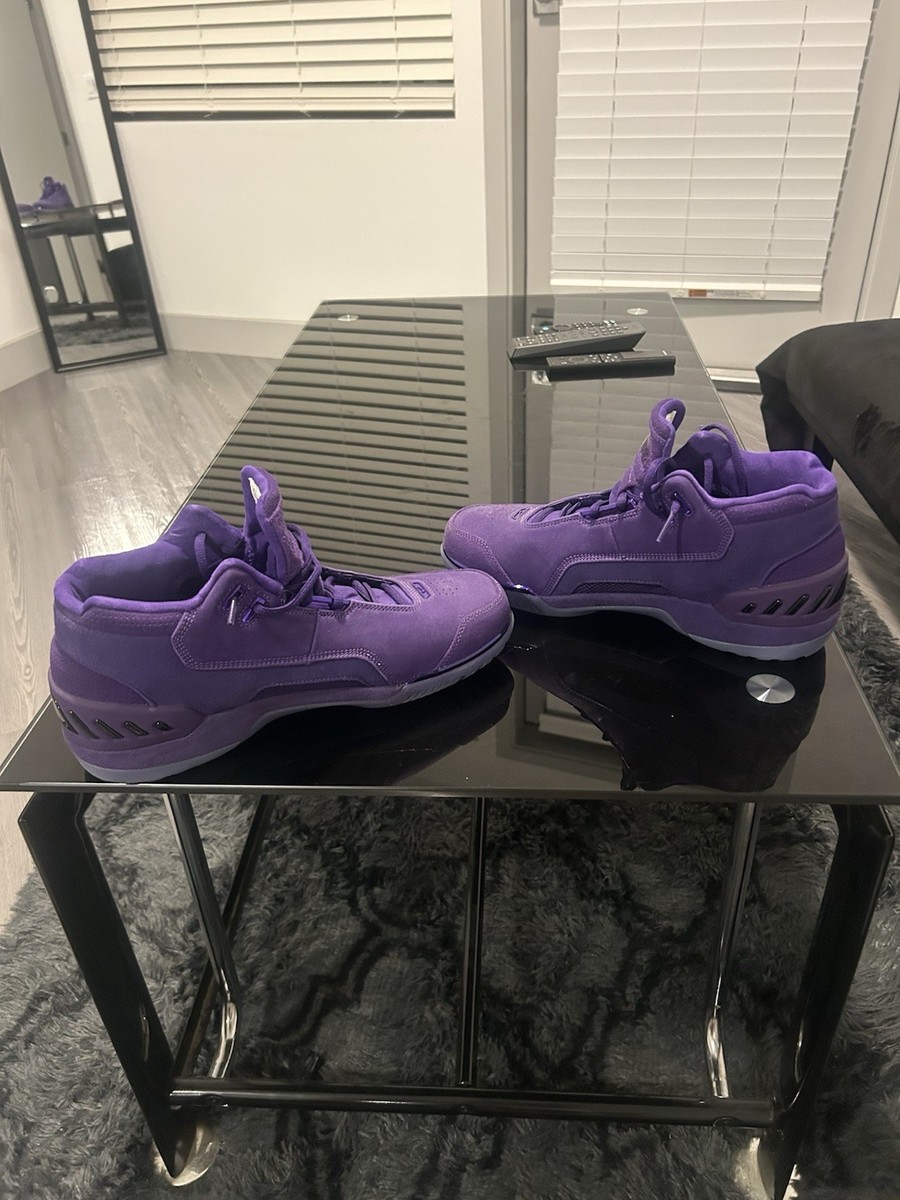 New Nike Mens LeBron 1 Retro Purple Suede Los Angeles Lakers Sneakers Size 10.5 New Nike Mens LeBron 1 Air Zoom Generation Los Angeles  main image 4