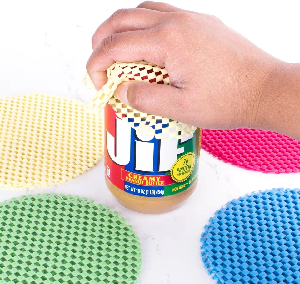 12 Pack Multi-Purpose Manual Jar Gripper Pad Rounds, Bottle Openers, Blue/Green/ - Image 2 of 4