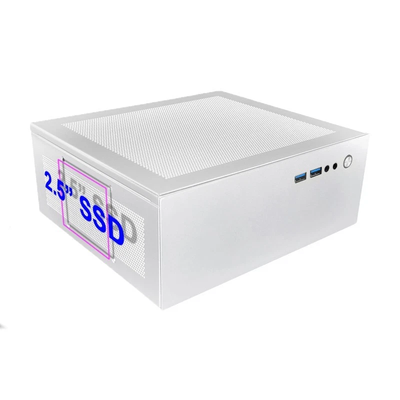 M100 Mini-Desktop-Gehäuse, 4,3 l, passend für Flex-Netzteil, ITX-Motherboard - Bild 3 von 4