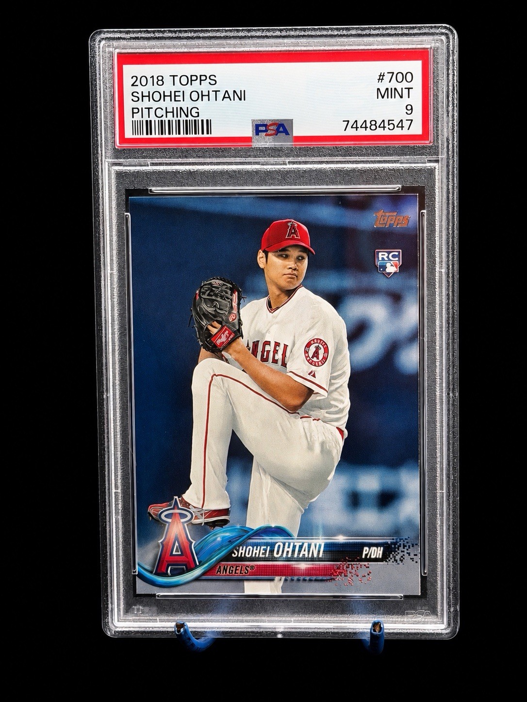 2018 Topps Shohei Ohtani RC Rookie #700 Pitching White Jersey PSA 9 Angels 🔥
