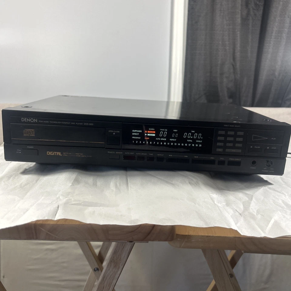 Denon CD Player DCD800 Black/Powers On/Untested Digital PCM Audio - Image 2 of 4